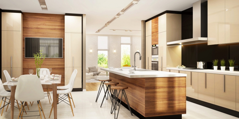 Modern large kitchen