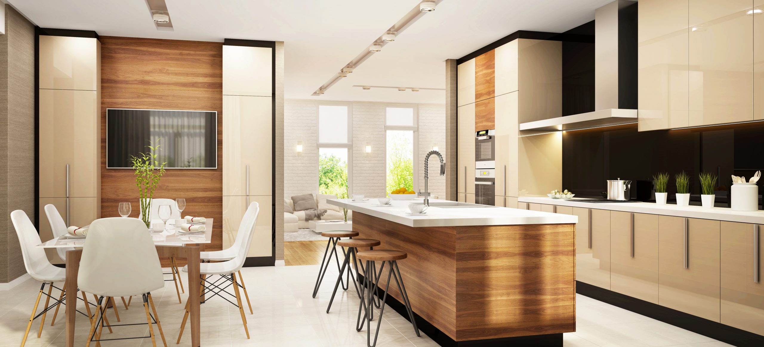 Modern large kitchen